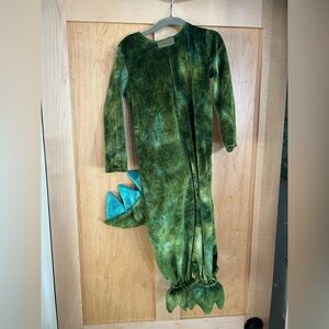 Pottery Barn Kids Glow in the Dark Green Dinosaur Costume (size 4-6)